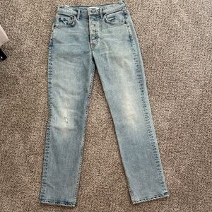 GRLFRND Light Blue Straight Leg Jeans